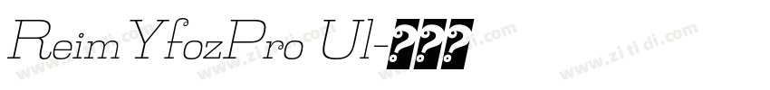 ReimYfozPro Ul字体转换